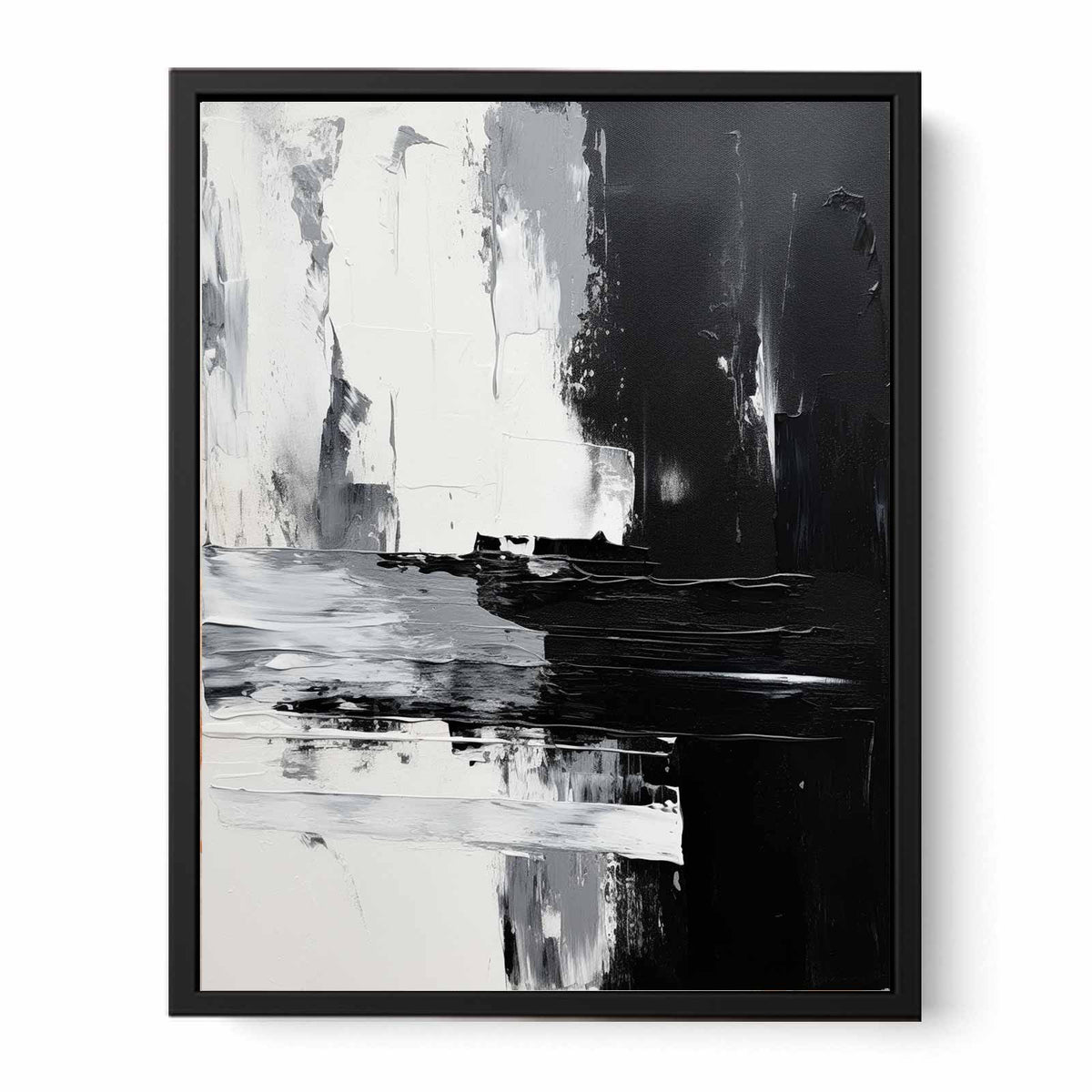 Abstract Black  Painting   Canvas Print