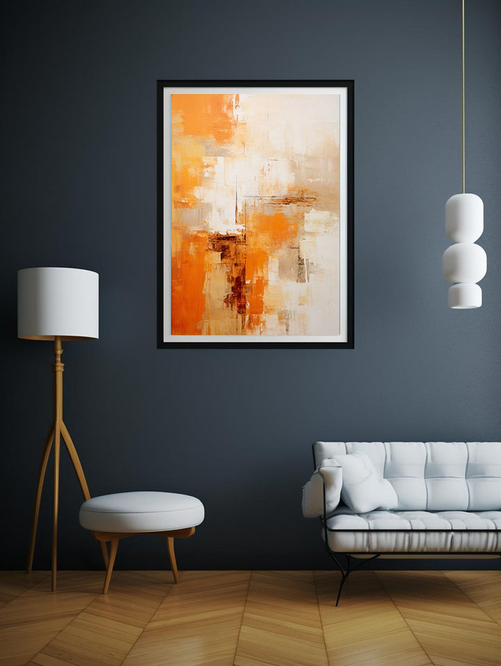 Orange Yellow Abstract Painting