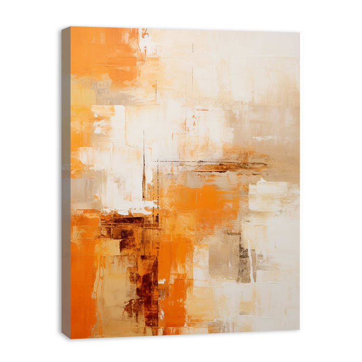 Orange Yellow Abstract Painting