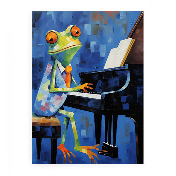 Frog Playing Piano