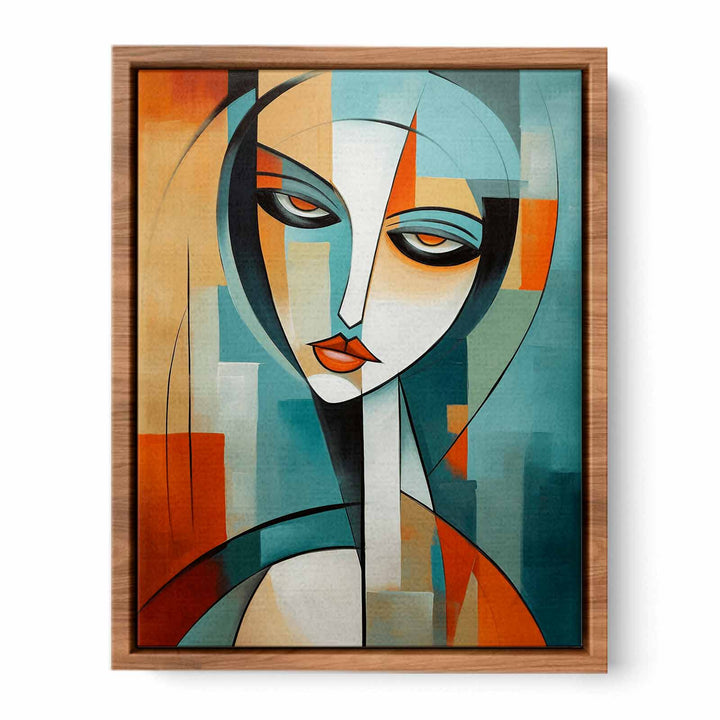 Cubist Woman Poster