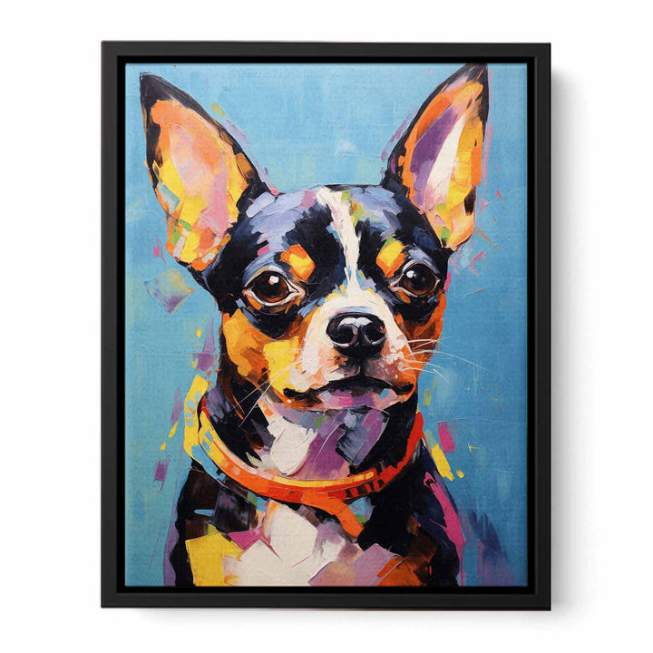 Modern art Black Dog Painting 