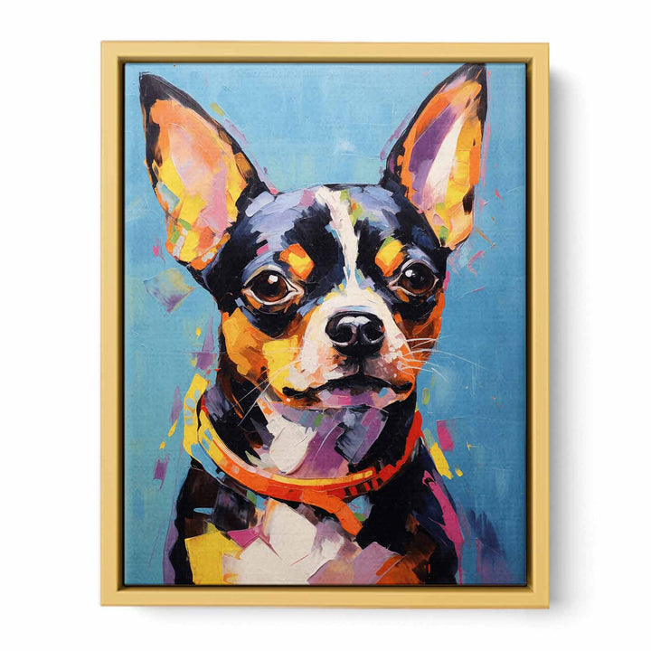 Modern art Black Dog Painting  Poster