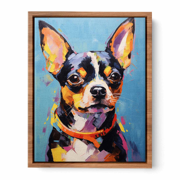 Modern art Black Dog Painting 