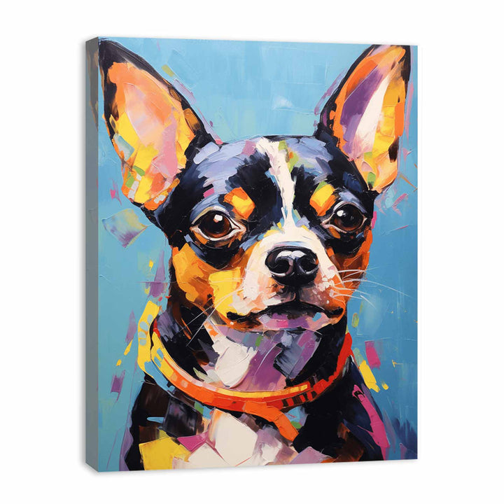 Modern art Black Dog Painting 