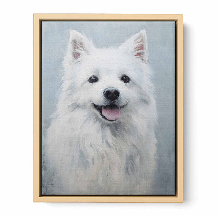 White Dog   Art Print