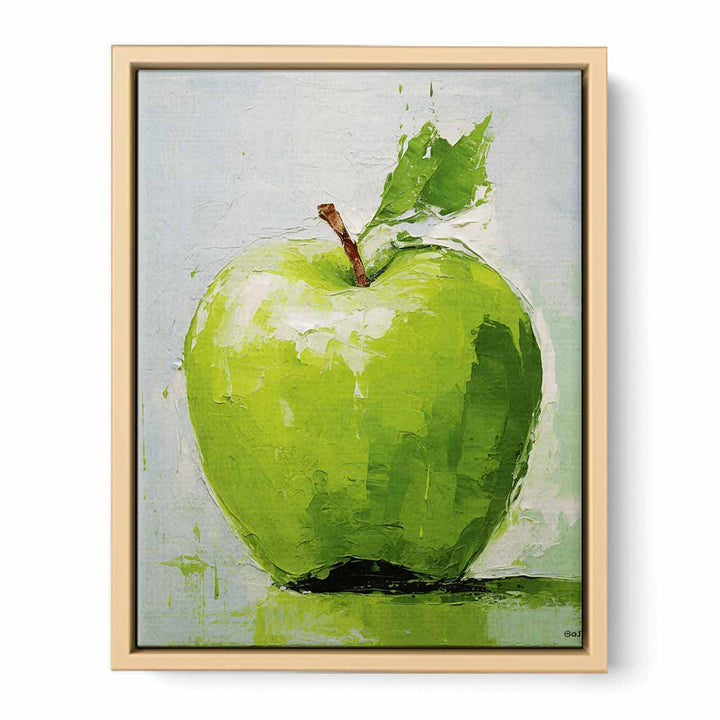 Green Apple Painting Framed Print