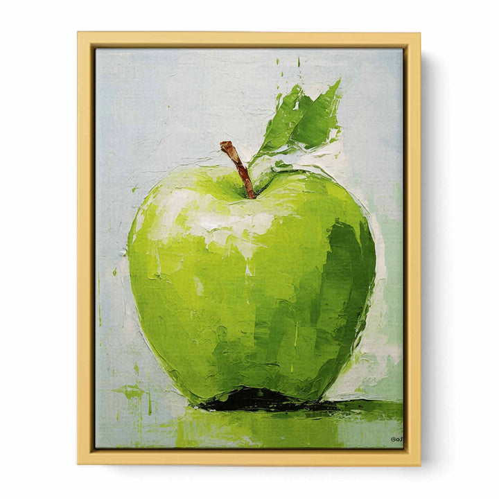 Green Apple Painting  Poster