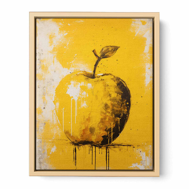 Yellow Apple  Painting Framed Print
