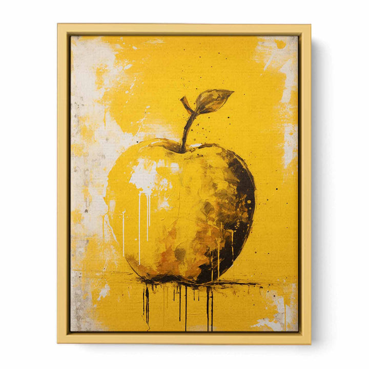 Yellow Apple  Painting  Poster