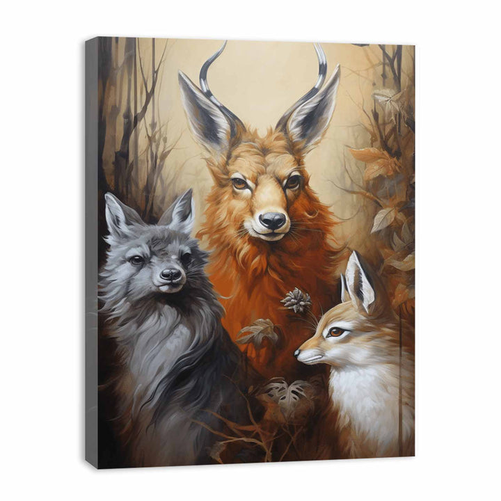 Three Animal Modern Art  Painting  