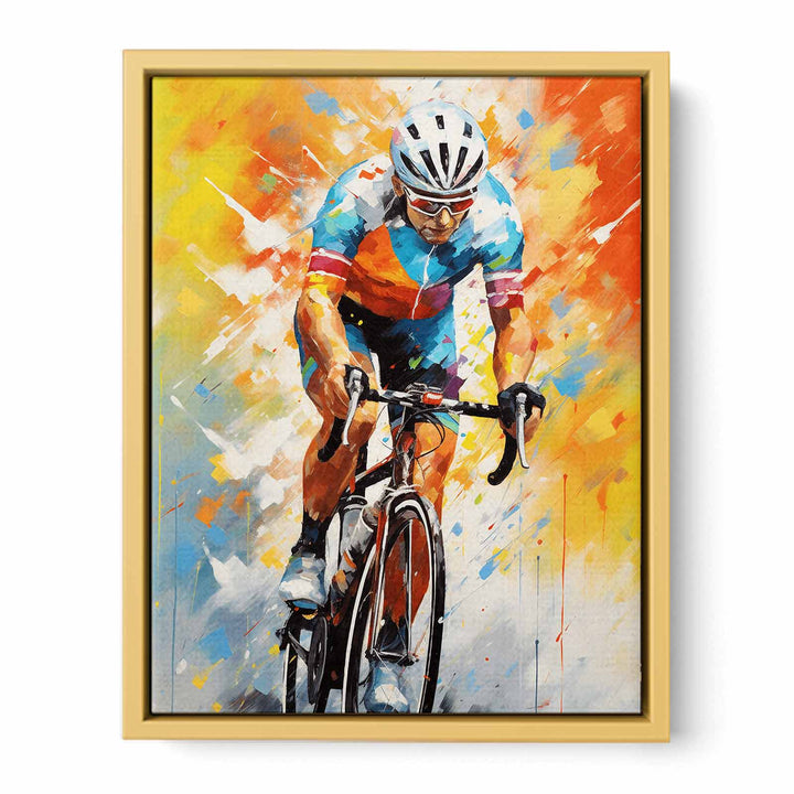 Rider Cycle Modern Art Painting   Poster