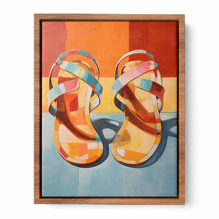 Modern Art Slippers Painting  