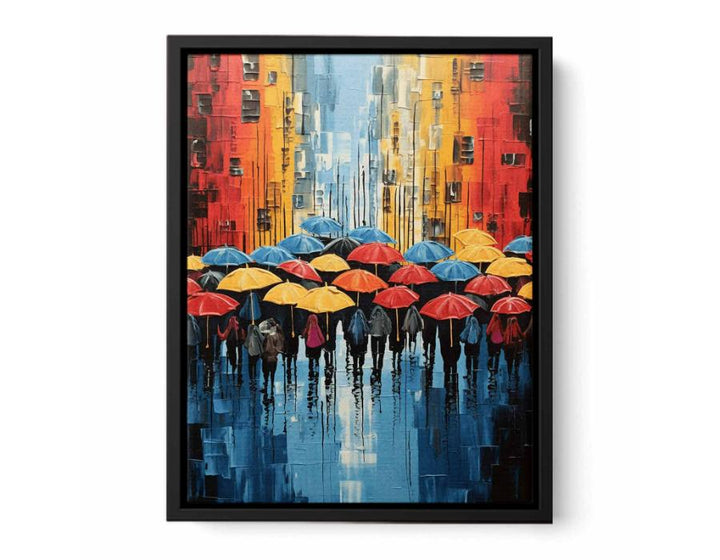 Umbrella  Modern Art  Painting   Canvas Print