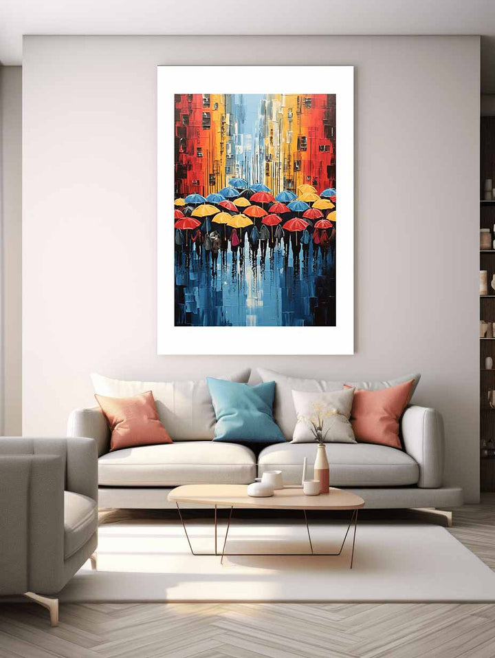 Umbrella  Modern Art  Painting