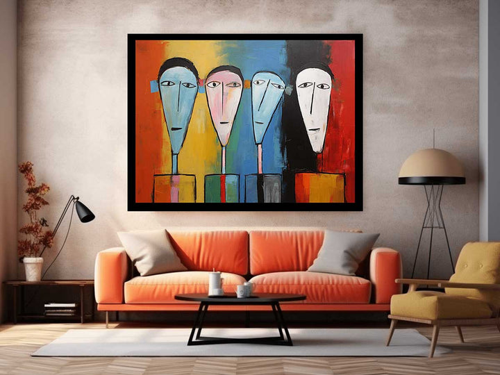 Cubist Portrait Painting