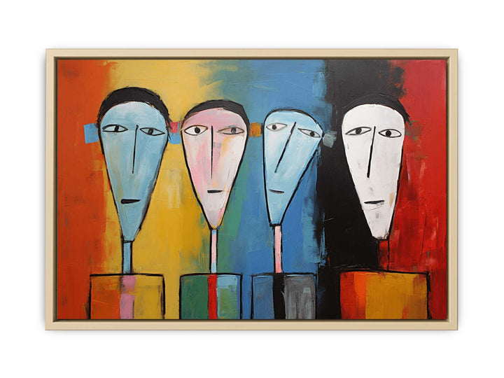 Cubist Portrait  Art Print