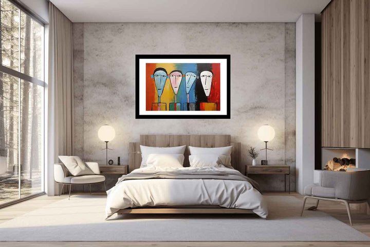 Cubist Portrait Painting