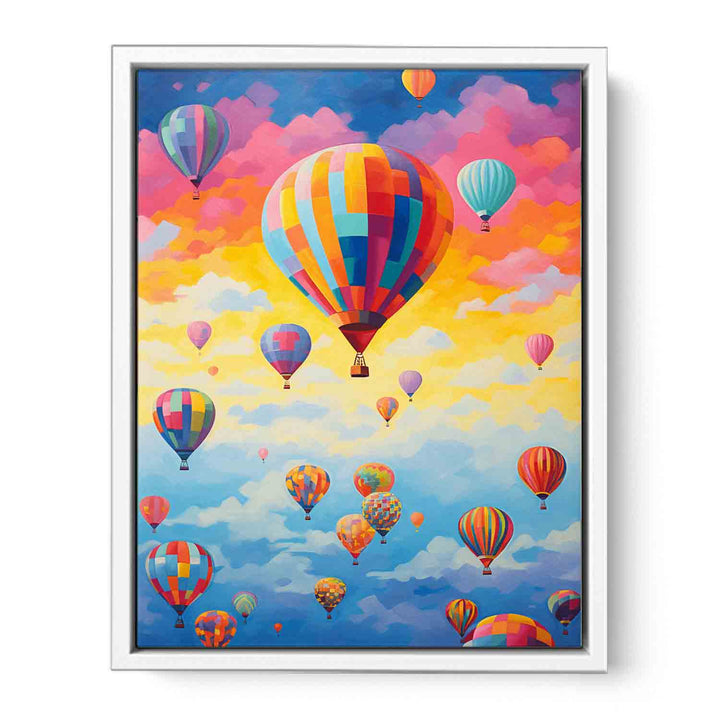 Hot Balloons  Framed Print