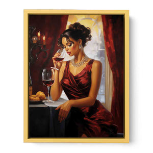 Evening Uncorked  Streched canvas
