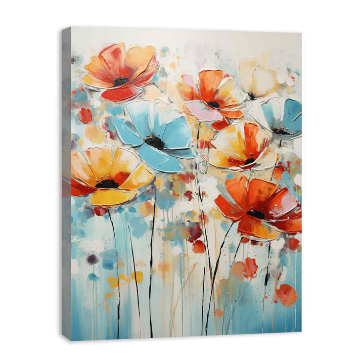 Colorful Flower Modern Art Painting  