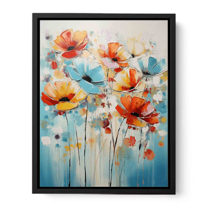 Colorful Flower Modern Art Painting  