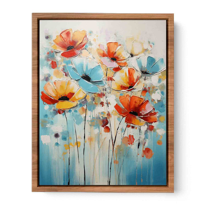 Colorful Flower Modern Art Painting  