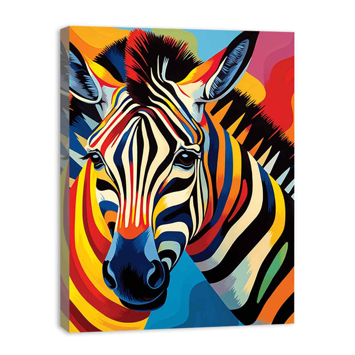 Two Zebra Striped Convergence Painting