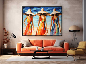Chromatic Curves Painting