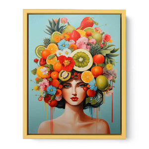 Flower head  Streched canvas