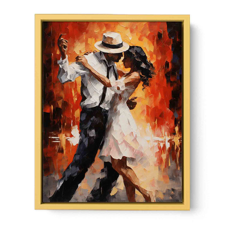 Abstract  Couple Dance  Streched canvas