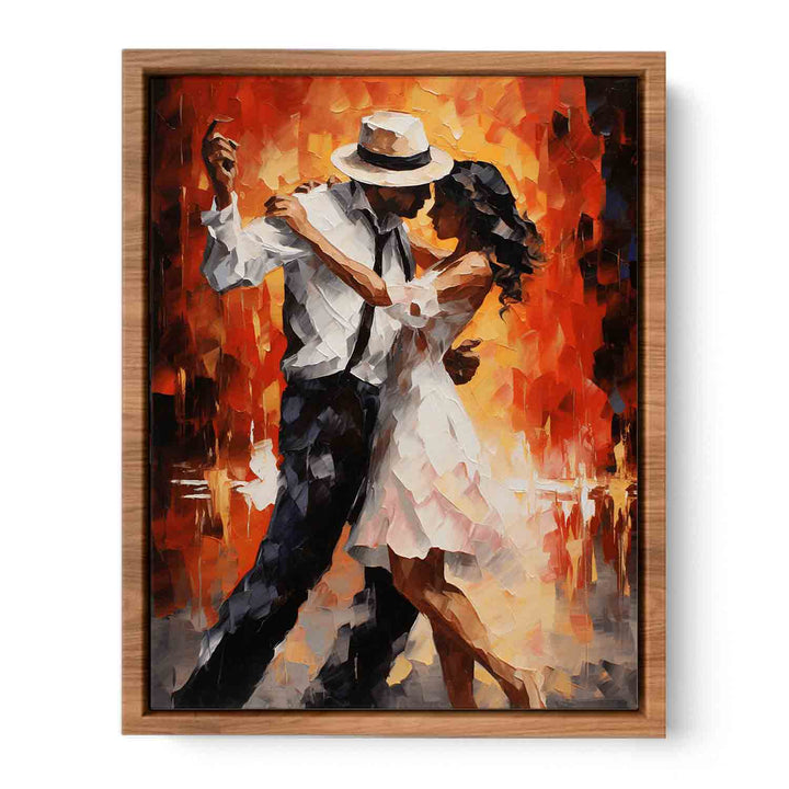 Abstract  Couple Dance Poster