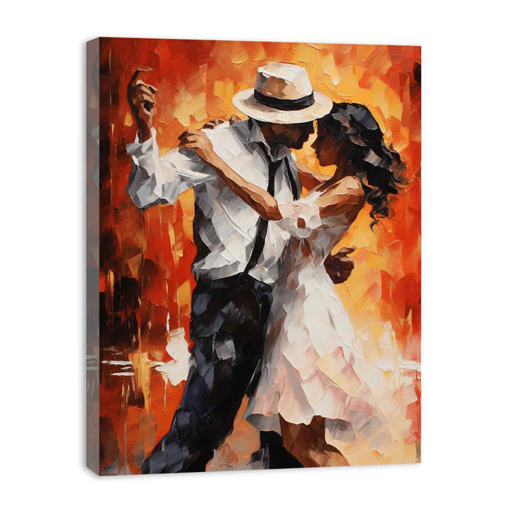 Abstract  Couple Dance Painting