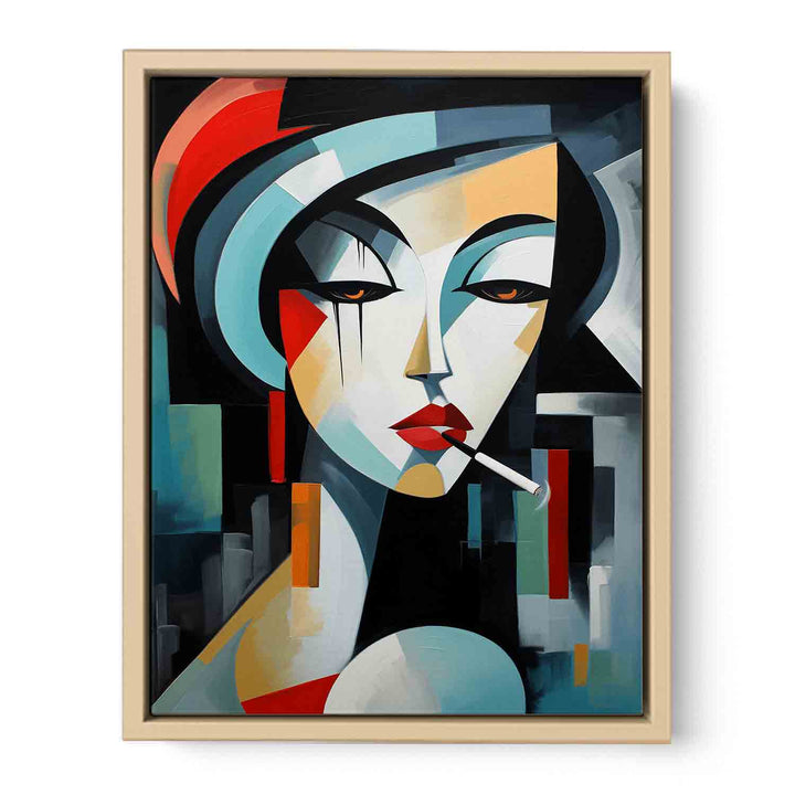 Cubist Muse  Art Print