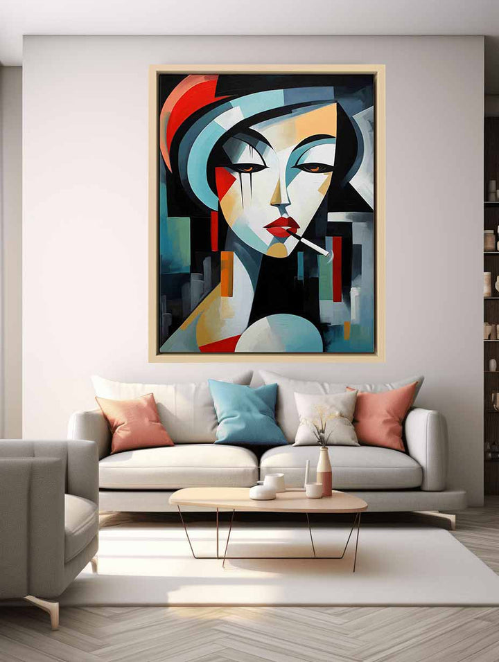 Cubist Muse Painting