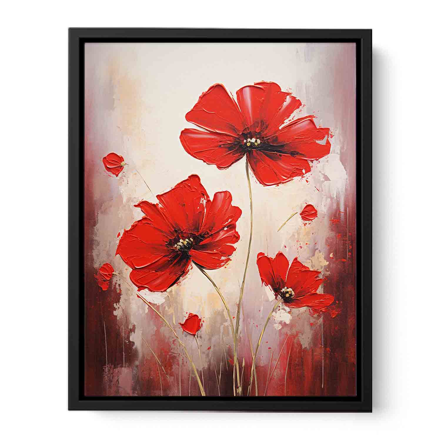 Red Flowers  Canvas Print