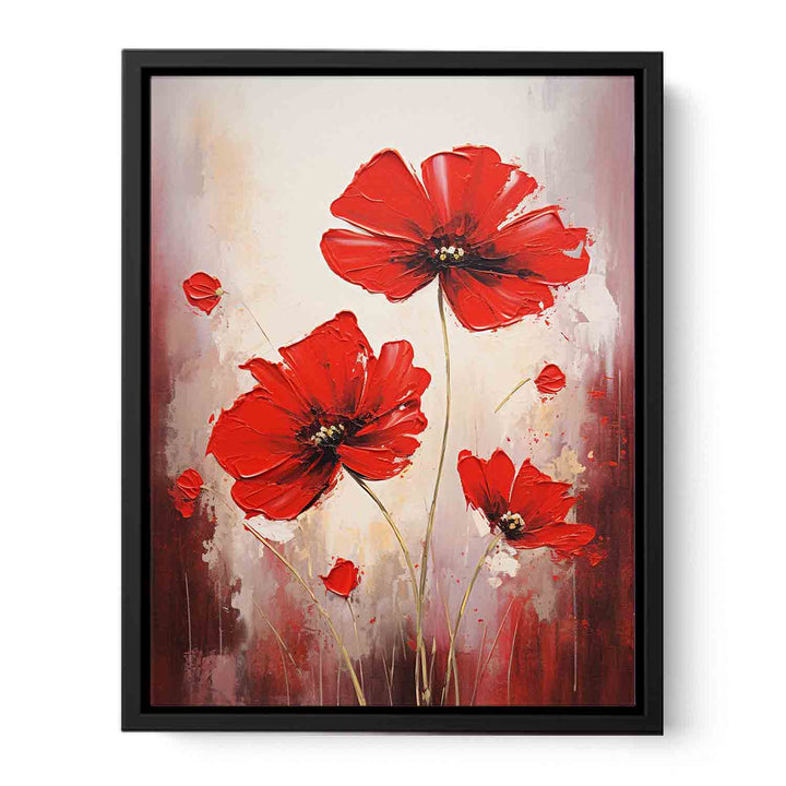 Red Flowers  Canvas Print