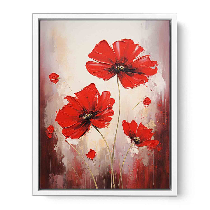 Red Flowers Framed Print