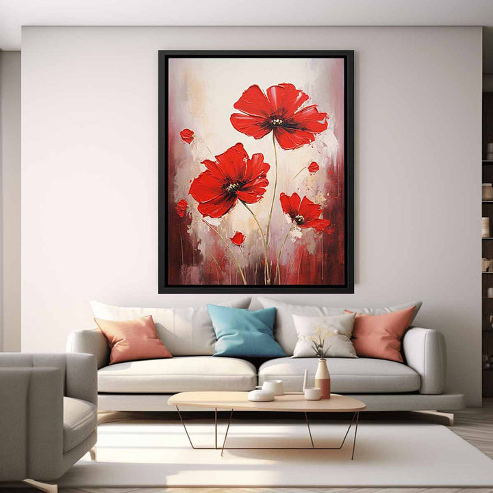 Red Flowers Painting