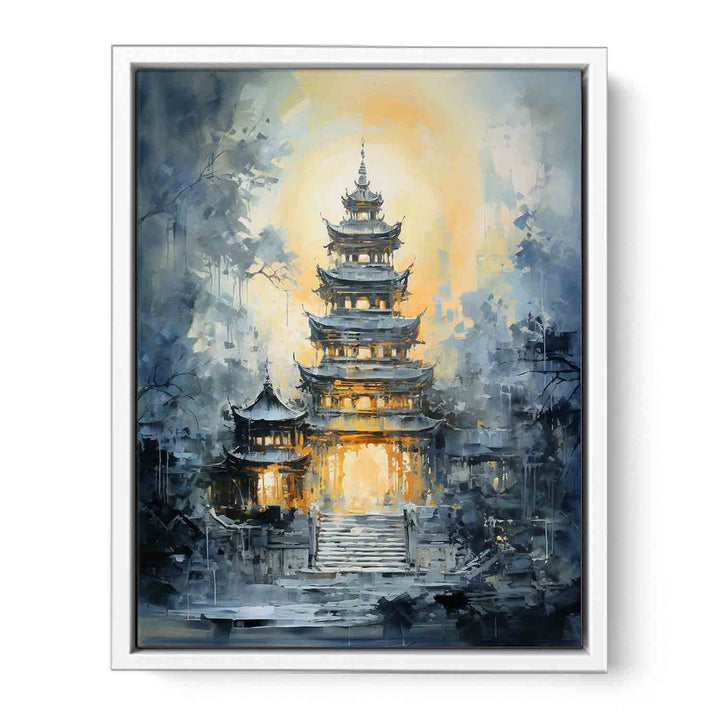 Zen in Wood Framed Print