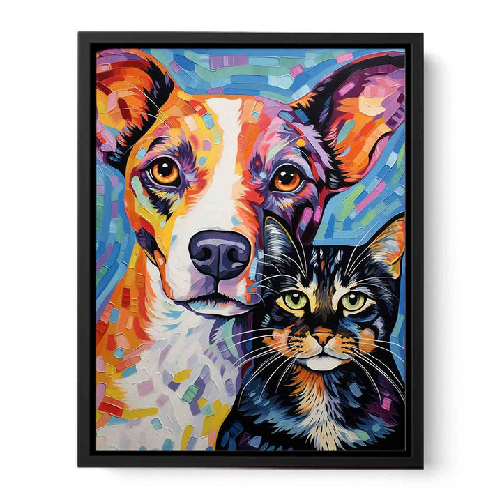 Cat Dog   Canvas Print