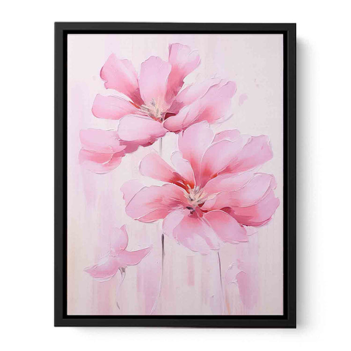 Pink Flower Modern Art  Painting   Canvas Print