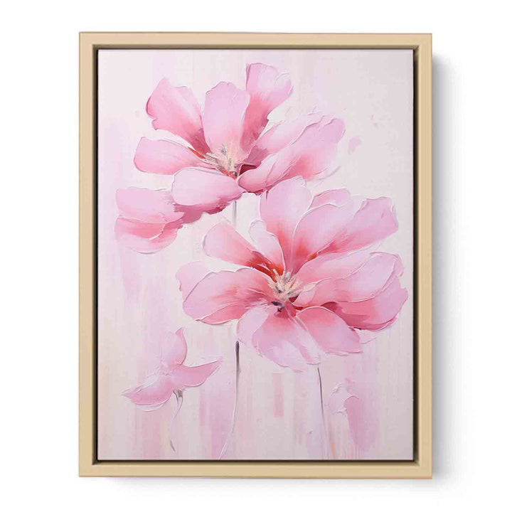 Pink Flower Modern Art  Painting   Art Print