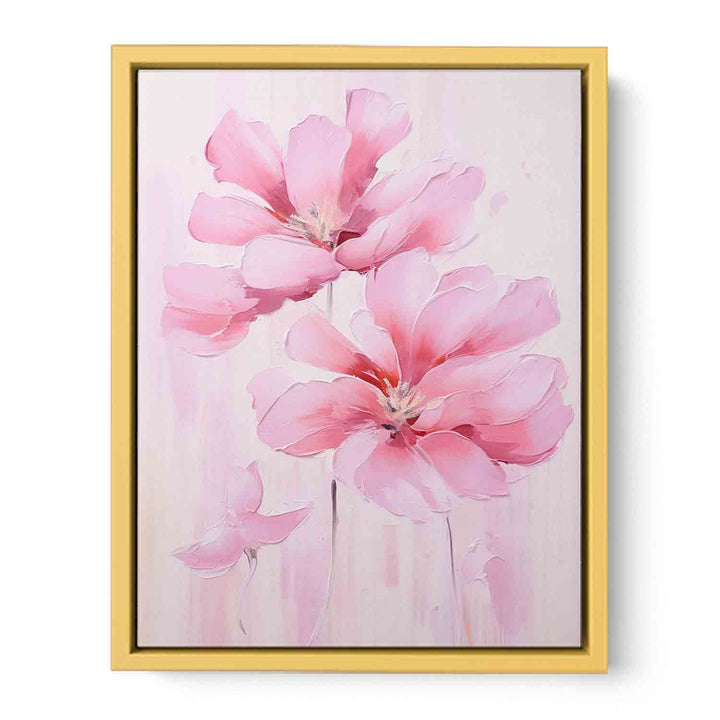 Pink Flower Modern Art  Painting   Streched canvas