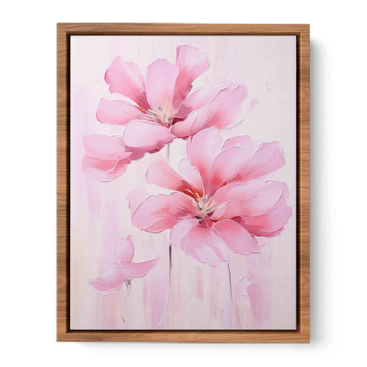 Pink Flower Modern Art  Painting  Poster