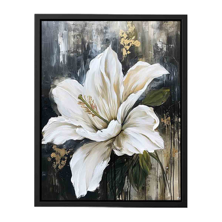White Flower Modern Art  Painting  