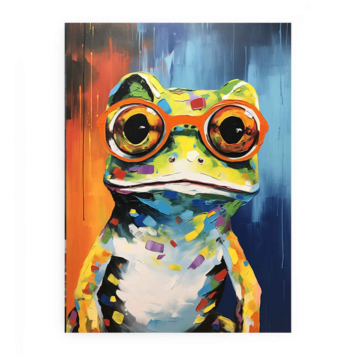Frog  With Glasses Painting