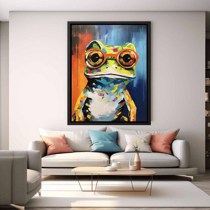 Frog  With Glasses Painting