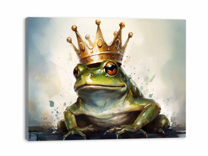 Frog Crown Modern Art Painting 