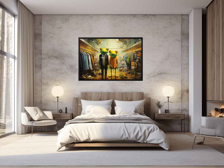 Shopping Frog Modern Art Painting